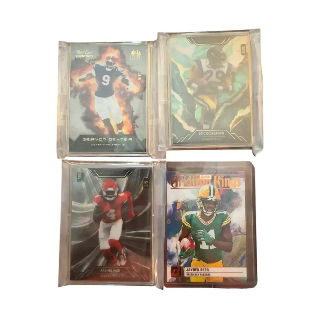 NFL Football Card Lot Mahomes Stroud Kelce Davante Adams Prizm RC 9 Cards